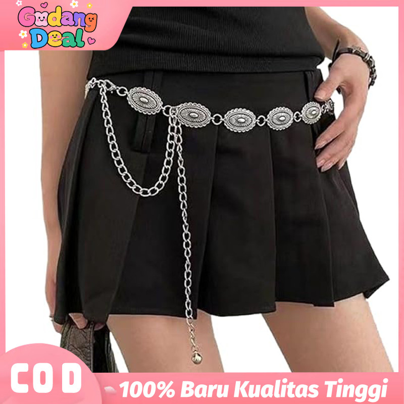 Jual Aksesoris Wanita Sabuk Rantai Model Retro Berukir Cocok Untuk Gaun ...