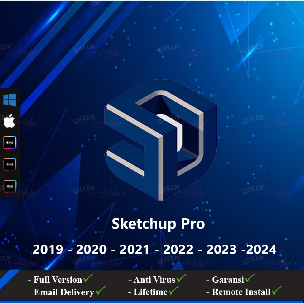 Jual SketchUp Pro Win / Mac - M1 - M2 2019 - 2020 - 2021 - 2022 - 2023 ...