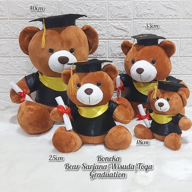 Jual Boneka Graduation Sarjana Wisuda Toga Beruang Dan Karakter ...
