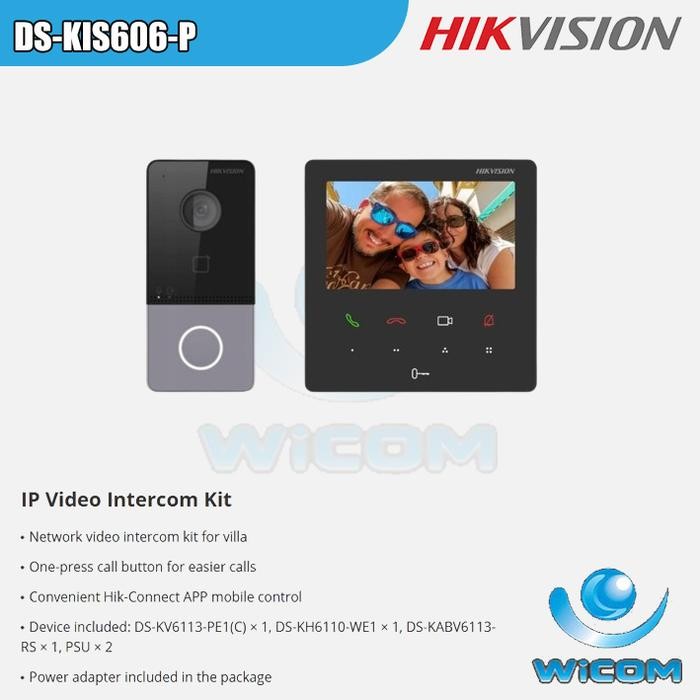 Jual IP Video Intercom Kit Hikvision DS-KIS606-P | Shopee Indonesia