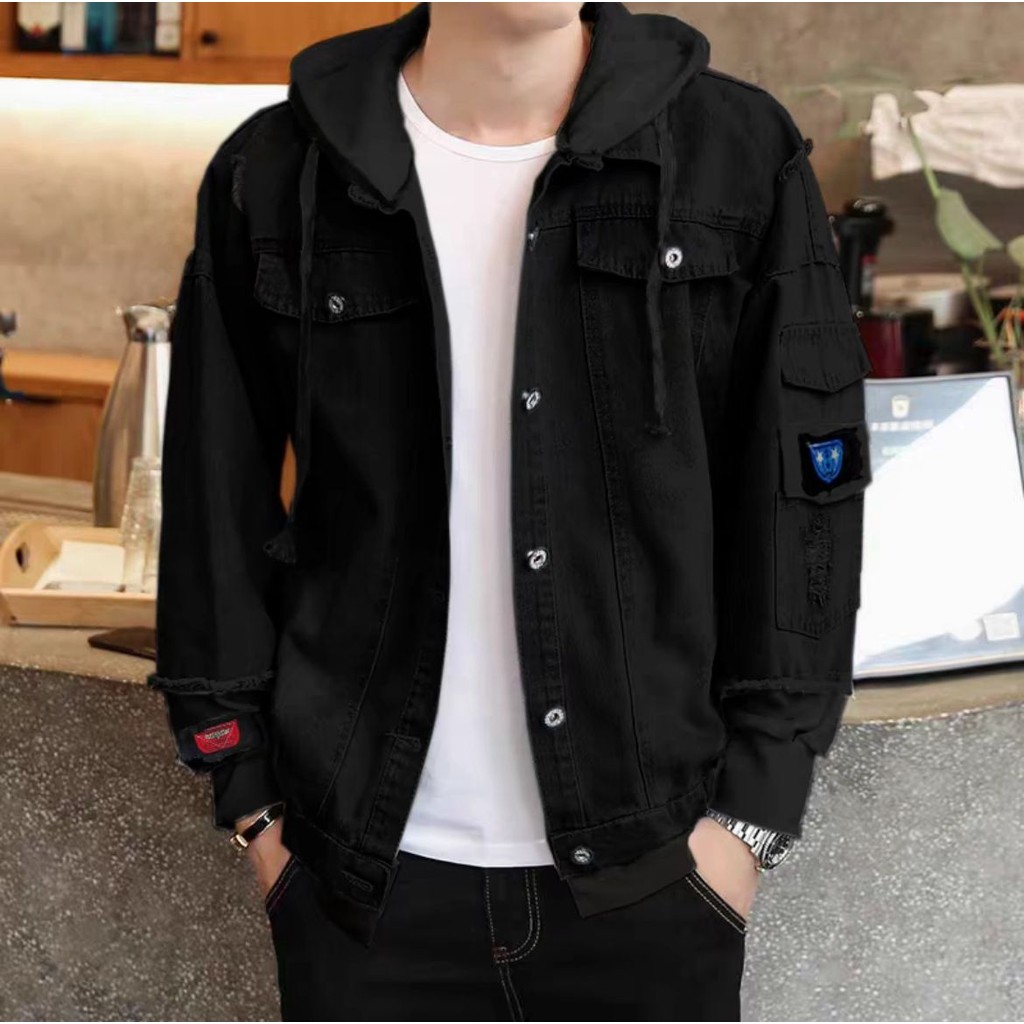 Jual Jaket Jeans korean style Pria New denim Distro Casual Panjang ...