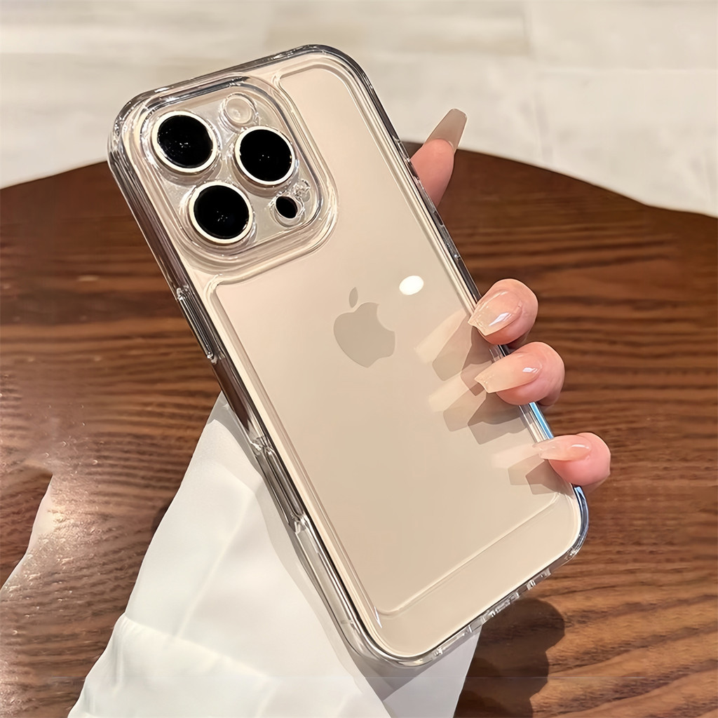 Jual Transparent Shockproof Phone Case for IPhone 16 Pro Max 11 12 - Main Image