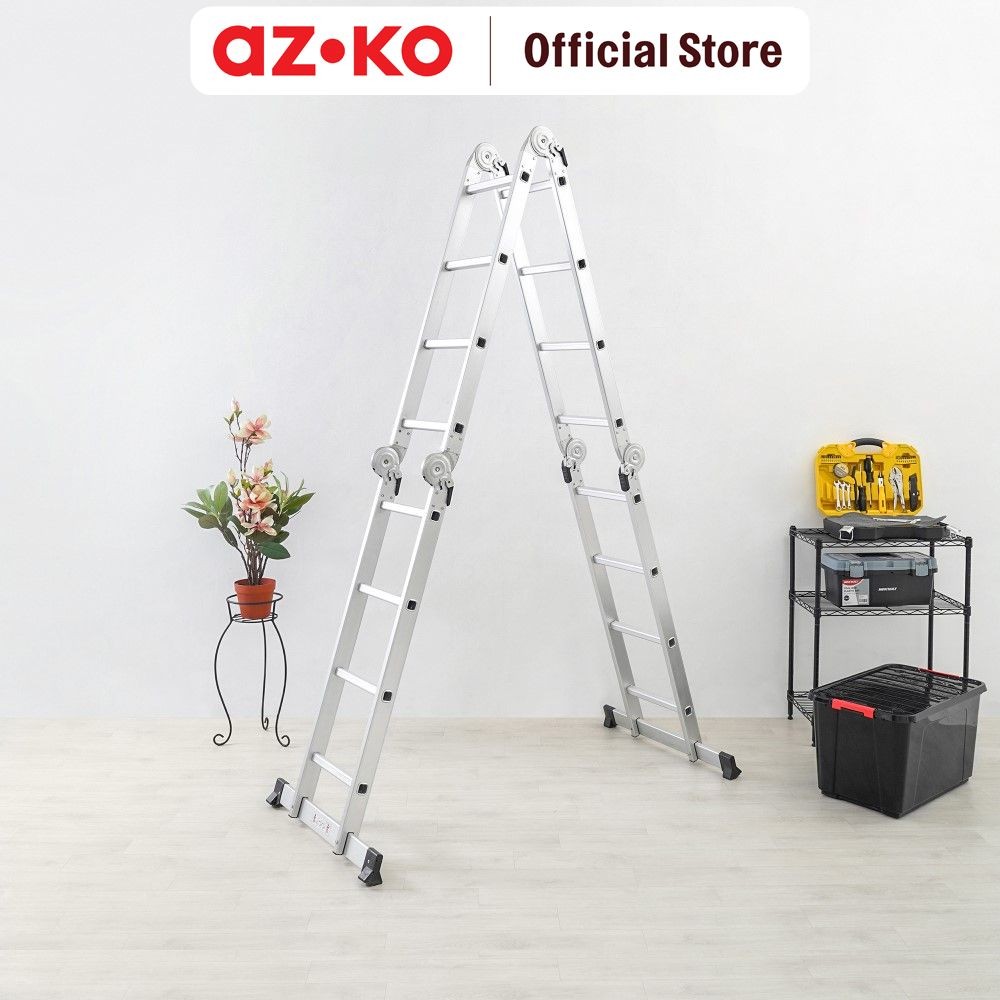Jual AZKO Fixsteps Tangga Lipat Aluminium Multifungsi 4X4 4.4 Mtr ...