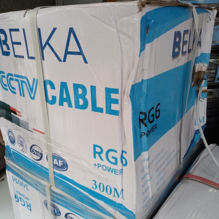 Jual Kabel CCTV R6 300m Kabel Coaxial rg6+power belka | Shopee Indonesia