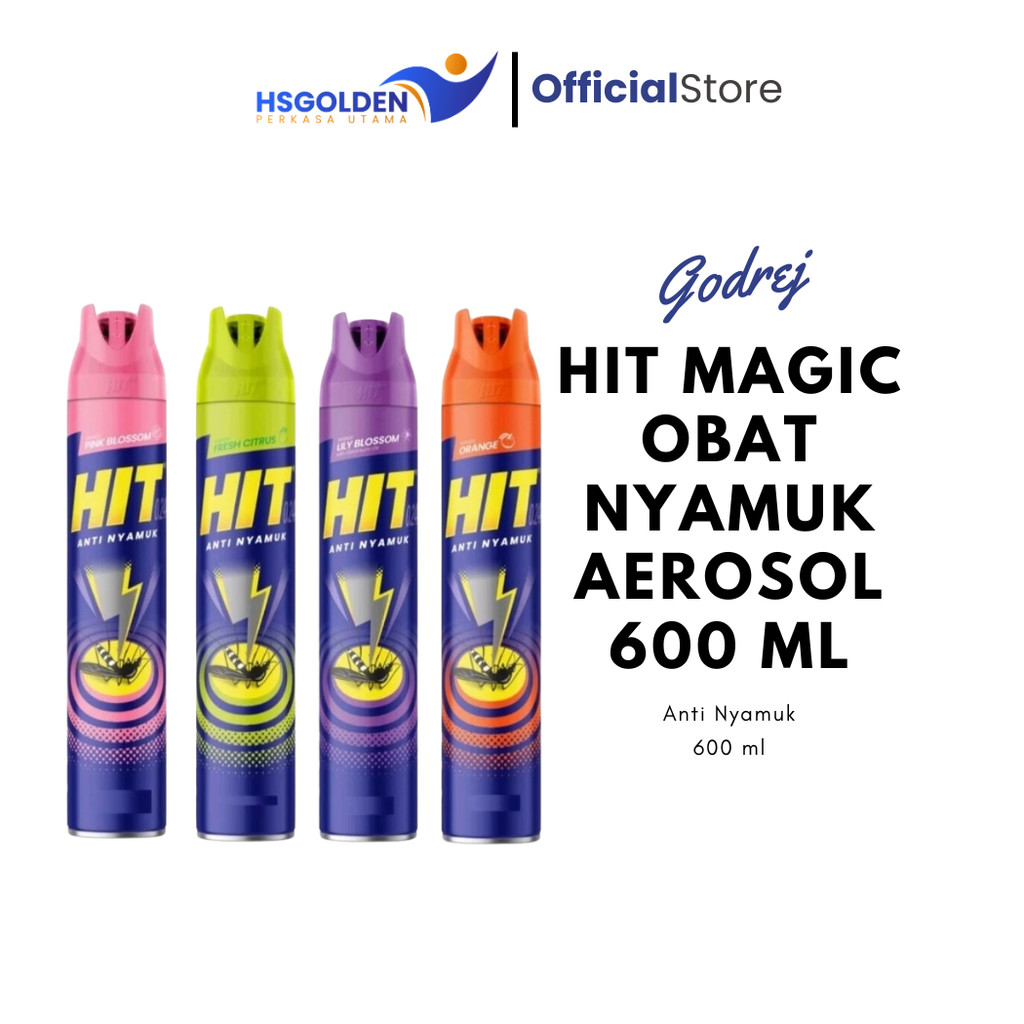 Jual HIT Obat Nyamuk Aerosol Kemasan Botol 600 ml | Shopee Indonesia