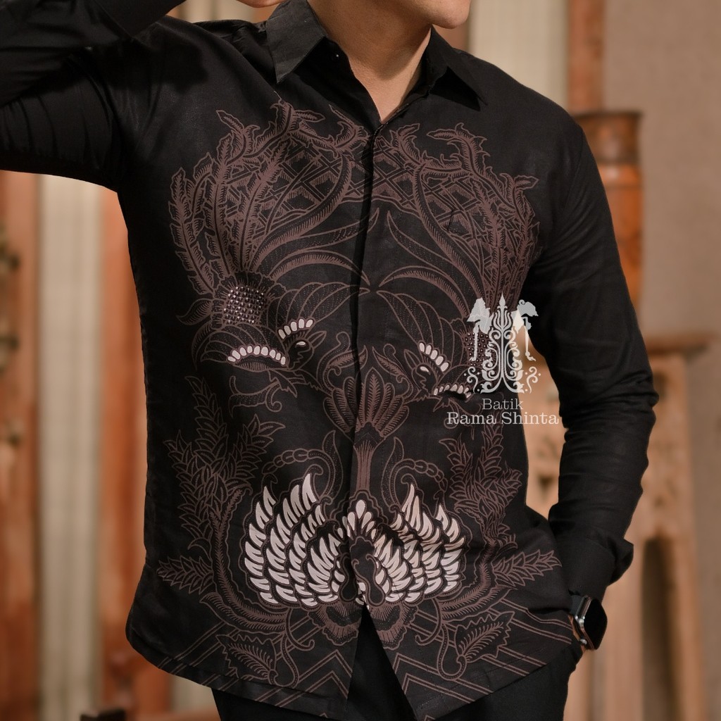 Jual Batik Rama Shinta Motif WIRATA Batik Pria Kemeja Batik Lengan ...