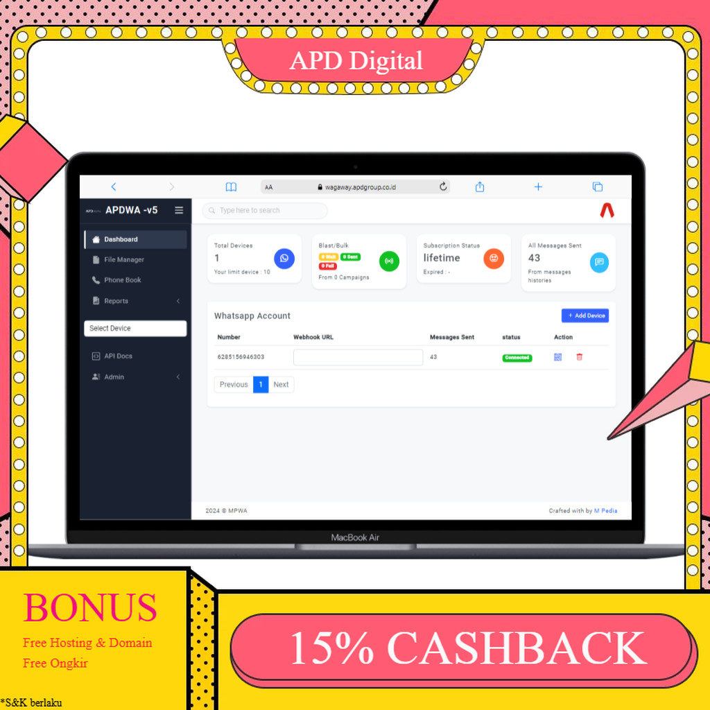 Jual SOURCE CODE WHATSAPP GATEWAY WEB V7 SEUMUR HIDUP APD | Shopee ...