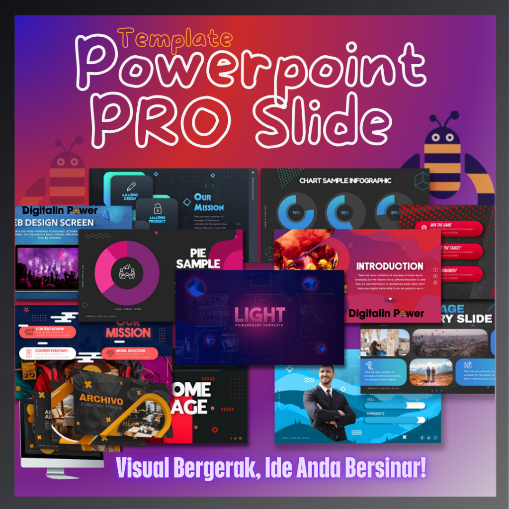 Jual Template Powerpoint Pro Slide PPT Animasi Bergerak Video ...