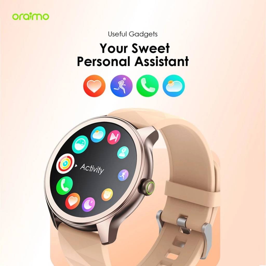 ORAIMO Smart Watch 2R OSW-30 Olive Green Colorful Jam Tangan Pintar  Screen 120+Sport Modes Bluetooth Calling Heart Monitoring Long Battery IP68 