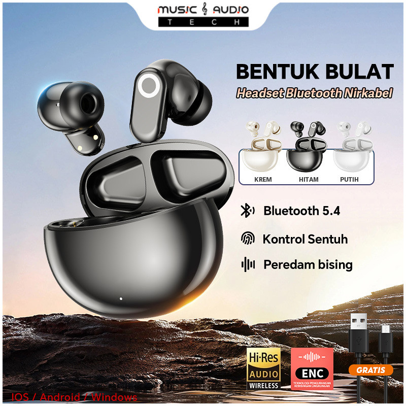 Jual 2025 Baru Headphone Bluetooth Dengan Casing Nirkabel Bluetooth 5.4 ...