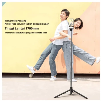 TONGSIS TRIPOD Selfie Stick R1 L Tongsis Remote Bluetooth Tripod 1.7 METER HP Iphone Android