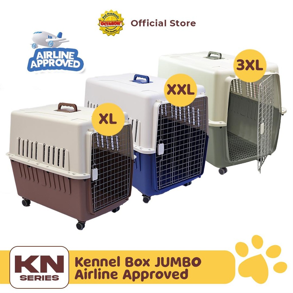 Jual OCTAGON Kennel Box Besar Airline Approved | Pet Cargo Extra Large ...