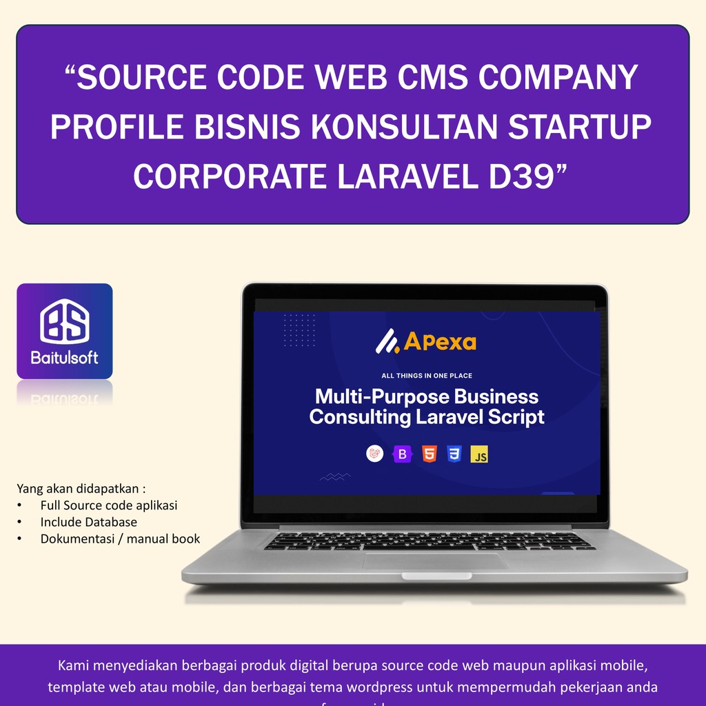 Jual SOURCE CODE WEB CMS COMPANY PROFILE BISNIS KONSULTAN STARTUP ...
