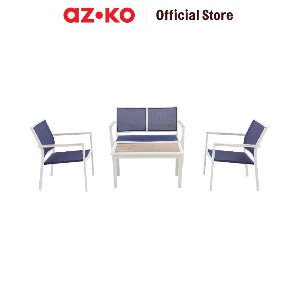 Jual AZKO Soleil Set 4 Pcs Marine Kursi & Meja Teras Textilene | Shopee ...
