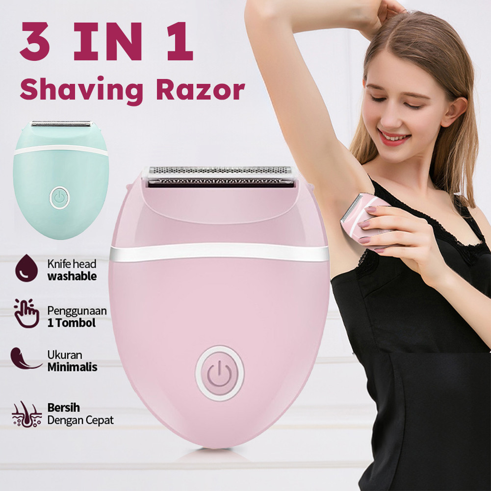 Jual Alat Pencukur Bulu Kaki Tangan Lengan Ketiak Kemaluan Mini Lady ...