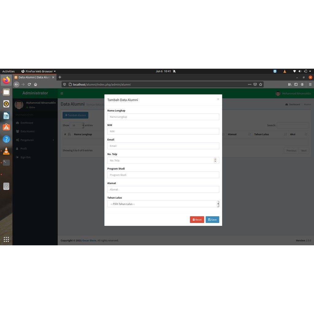 Jual Aplikasi Alumni Berbasis Website Dengan Framework CodeIgniter ...