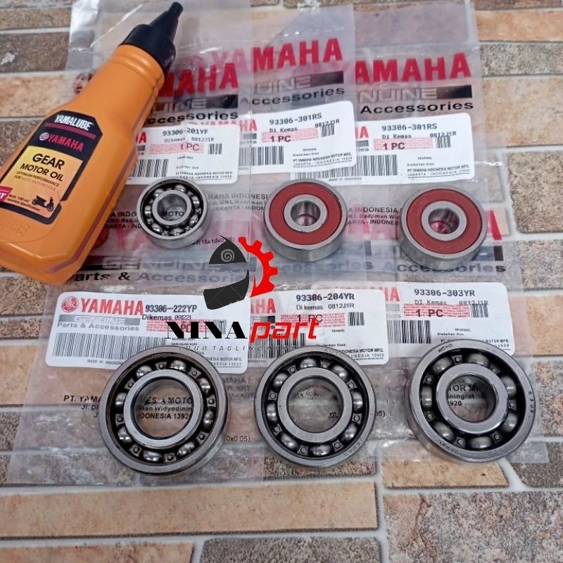 Jual Bearing Laher Rasio Set 6pcs Yamaha Mio M3 Mio S Mio Z Fino 125 X ...