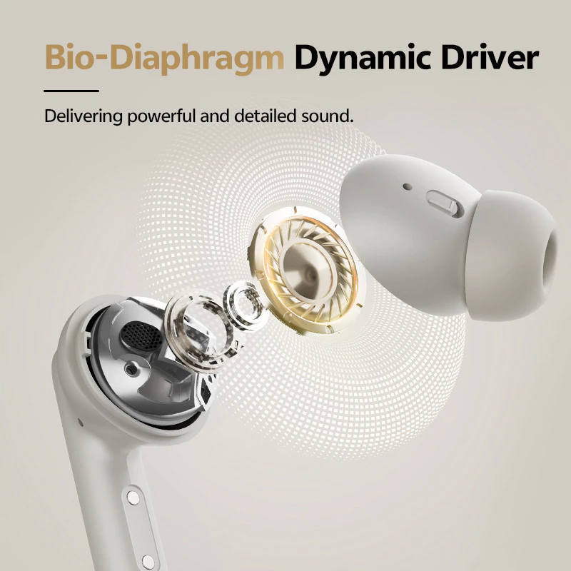 [BEST SELLER] QCY HT15 Buds ANC TWS Earbuds Bluetooth 5.4 With 6 Mic ENC Ultra Low Latency 48dB Noice Cancellation