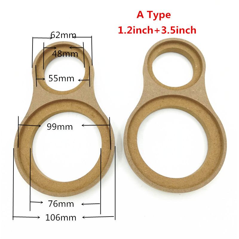 Jual I KEY BUY 2pcs Car A-pillar Tweeter Midrange Three-way Bracket ...