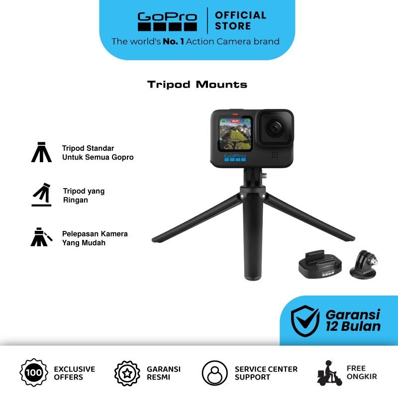 Jual GoPro Tripod Mounts - Original | Shopee Indonesia