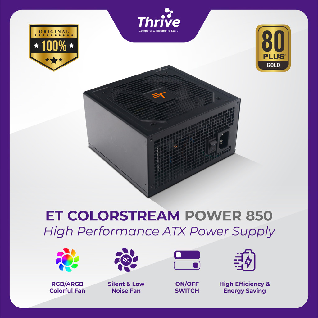 Jual ET ColorStream Power 850 Full Modular - High Performance ATX PSU ...