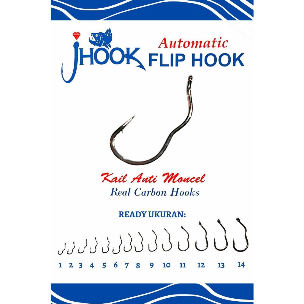 Jual MATA KAIL/ ANTI MONCEL/ FLIP HOOK CARBON J HOOK SUPER TAJAM ...