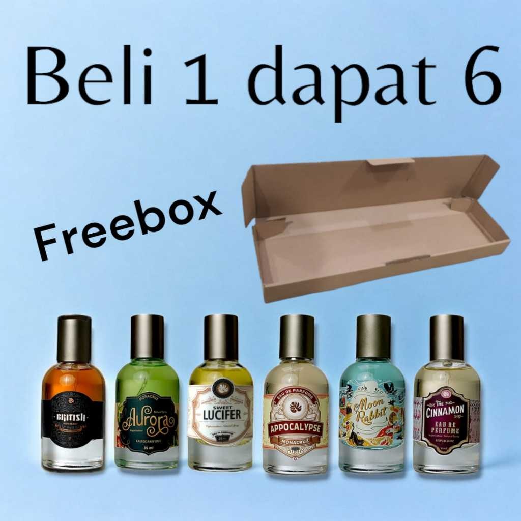 Jual COD BELI 1 DAPAT 6 PARFUM PRIA BY MONACRUZ PARFUM PRIA TAHAN LAMA ...