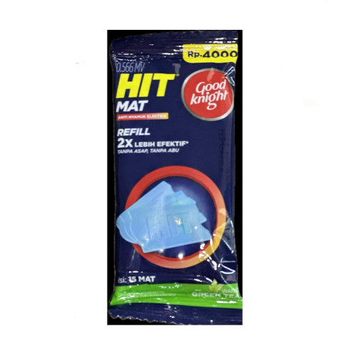 Jual Hit Mat Refil Anti Nyamuk Isi 15 mat harga 4000 an Kemasan Sachet ...