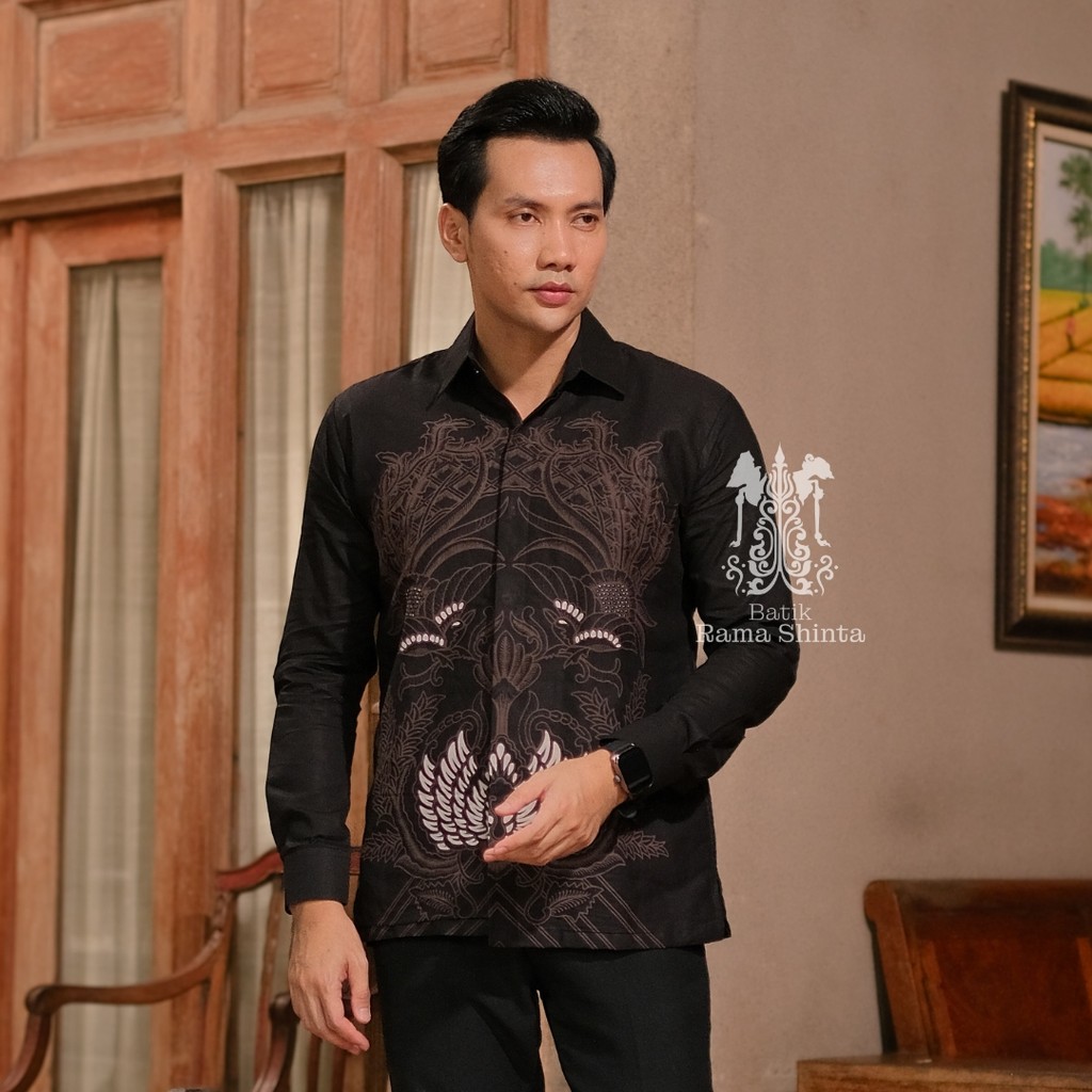 Jual Batik Rama Shinta Motif WIRATA Batik Pria Kemeja Batik Lengan ...