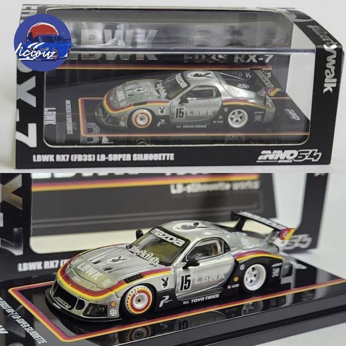 Jual INNO64 EXPO CHINA 2024 LBWK F40 SILVER CHROME + RX7 (FD3S) LB ...