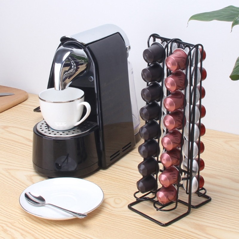 Jual Modern Metal Wire Coffee Capsule Holder for Creative Vertical ...