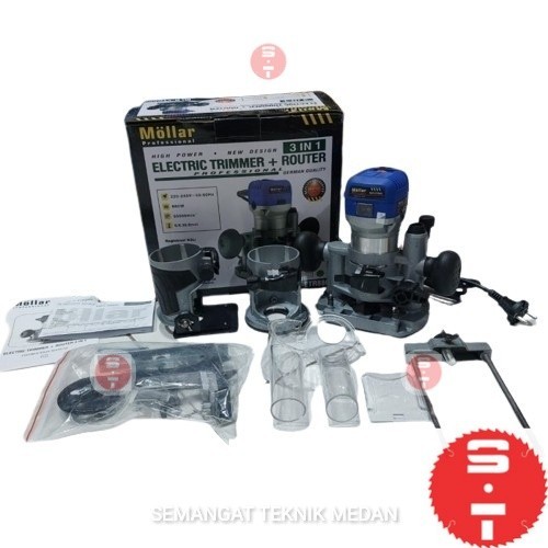 Jual ETR880 MESIN HAND TRIMMER MINI PROFIL ROUTER DUDUKAN 3 in 1 MOLLAR ...