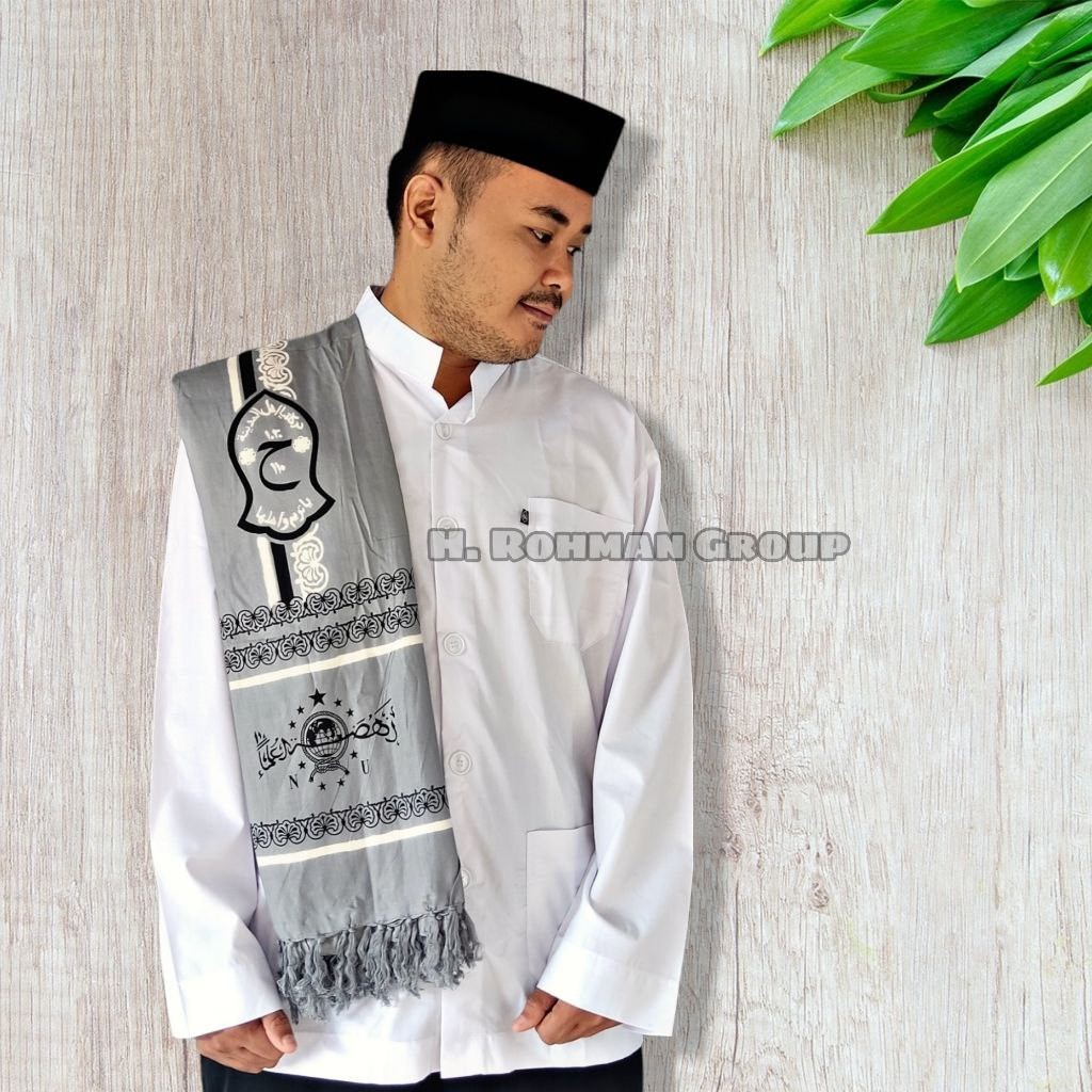 Jual Sorban ar-rida motif batik hitam kashmiri logo NU Trompa By ...