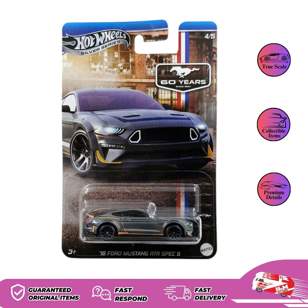 Hot Wheels 1/64 Ford Mustang 60 Years 2025 - Série Set 5/5