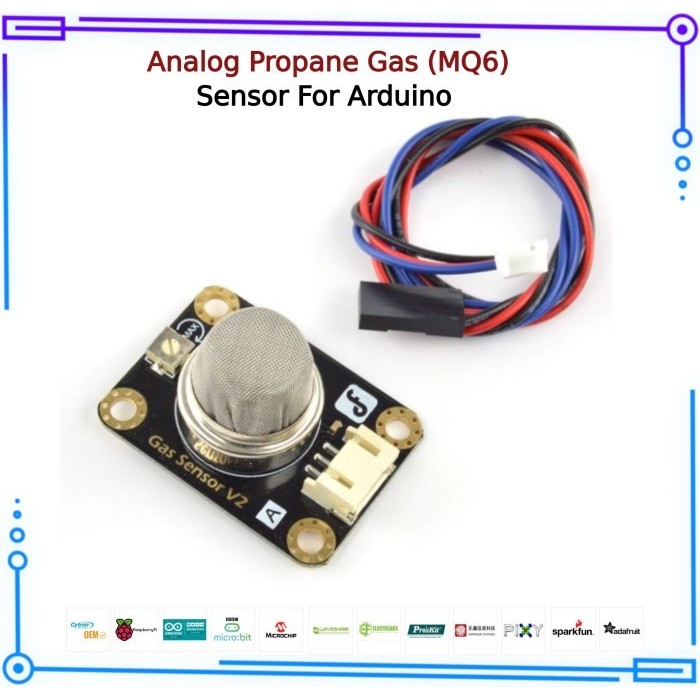 Jual GD88 DFRobot Gravity : Analog Propane Gas Sensor (MQ6) For Arduino ...