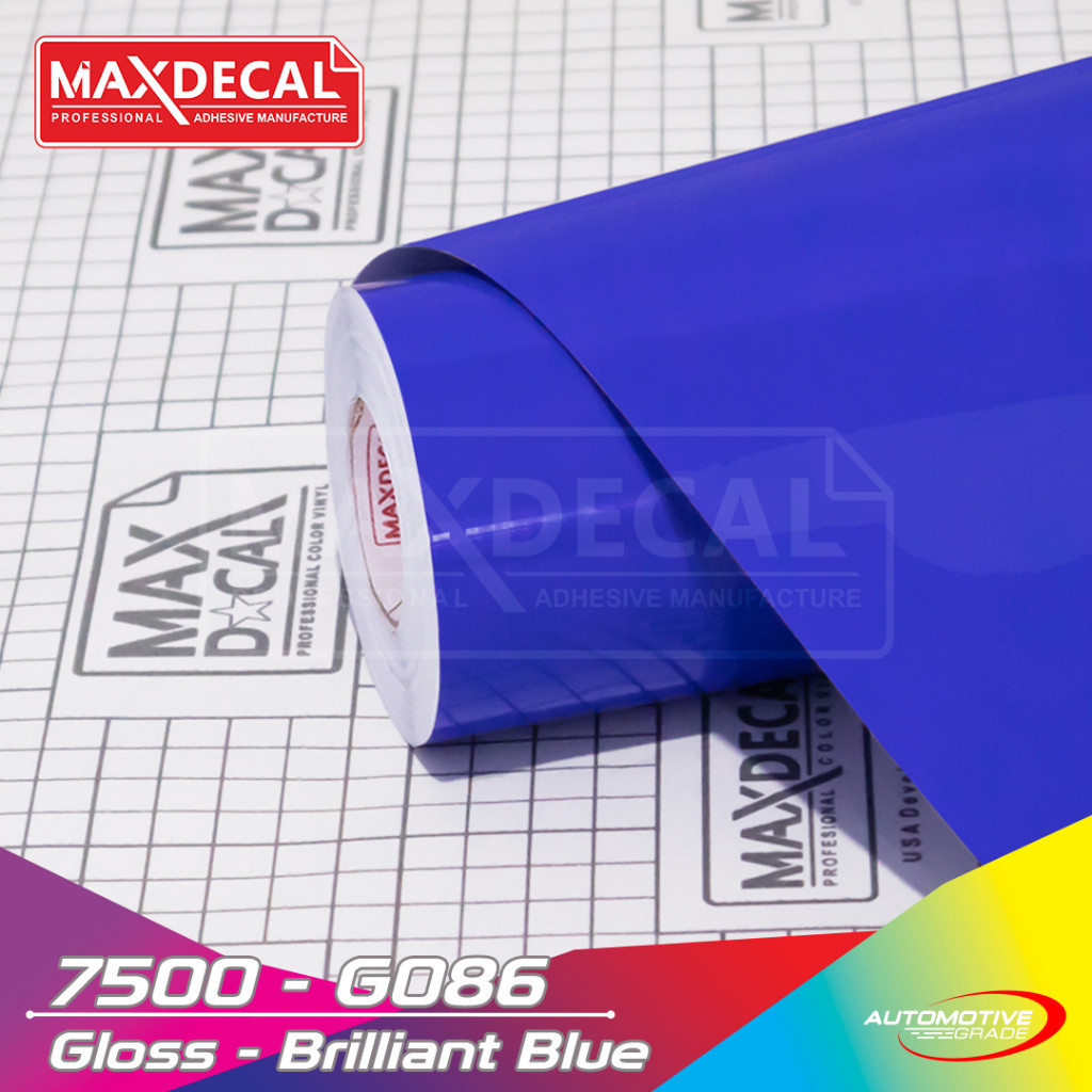 Jual Sticker Stiker Skotlet Maxdecal Max Decal Biru Brilliant Blue 7500 ...