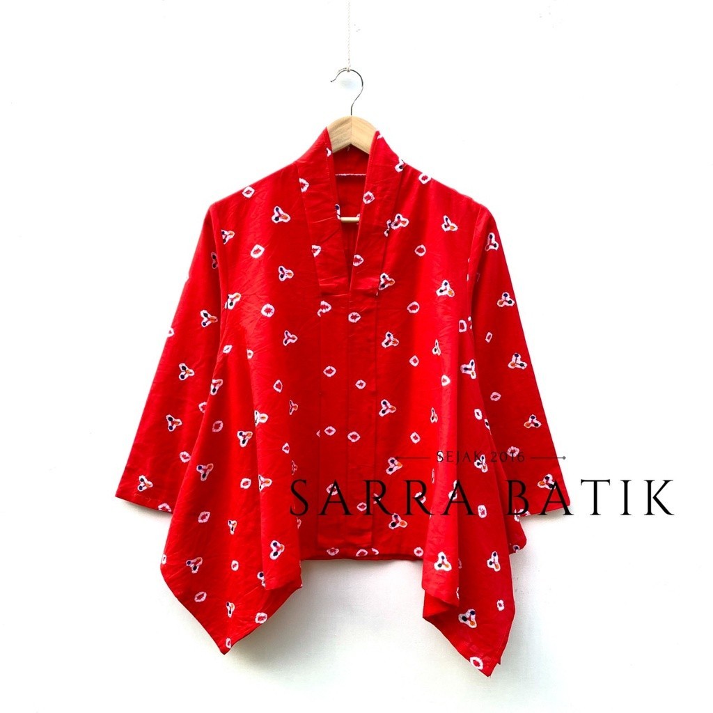 Jual PREMIUM Jumputan XXL XXXL Super Jumbo Batik Red Series 3 Warna ...