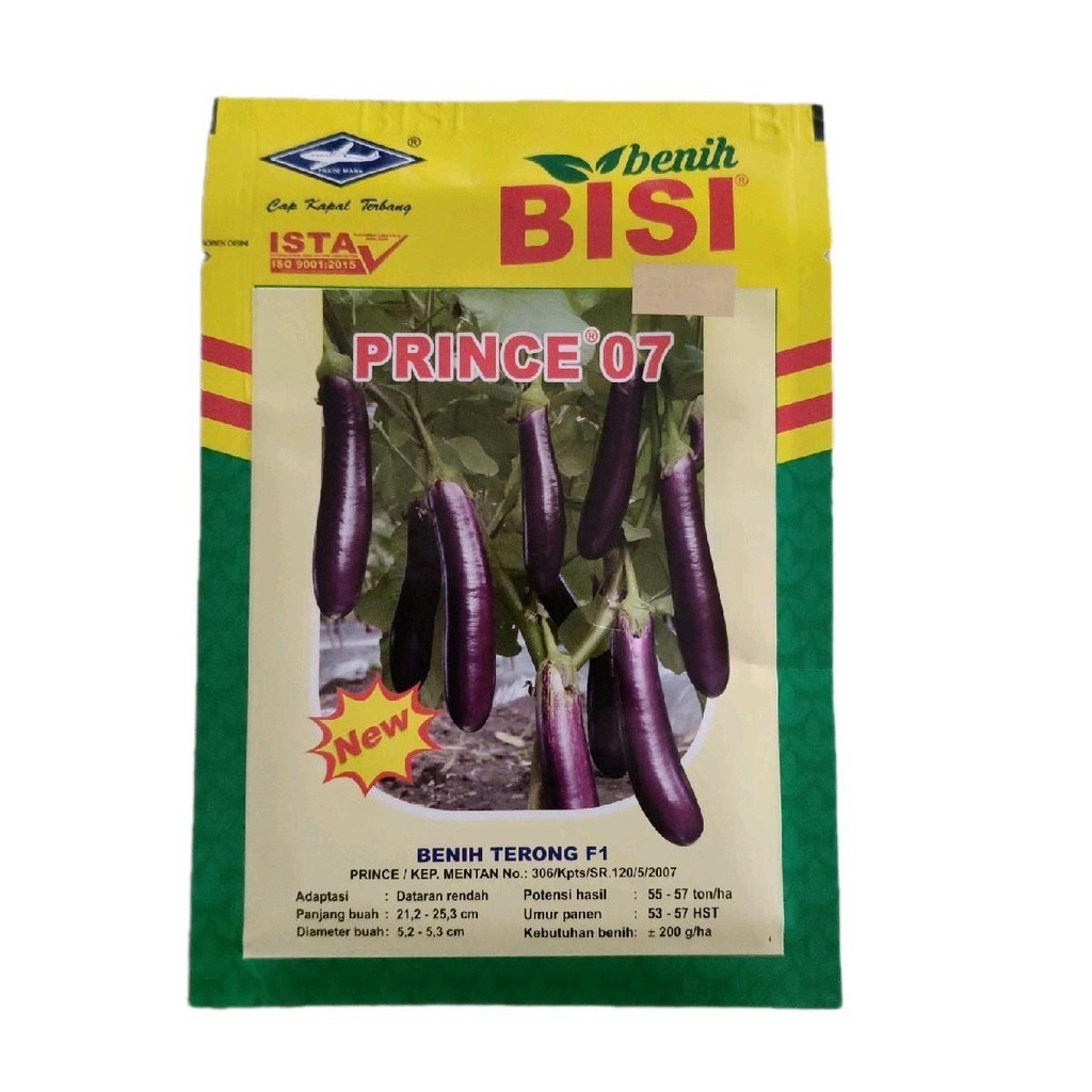 Jual Prince 07 Benih Terong Hibrida 10gr Original Tanaman Ungu Bunga ...