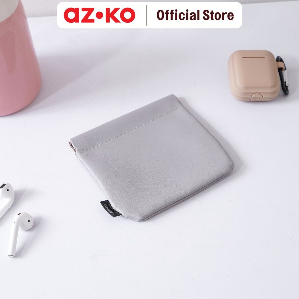 Jual AZKO Ataru Ukuran S Pouch Pu - Abu-Abu Organizer Bag Perlengkapan ...