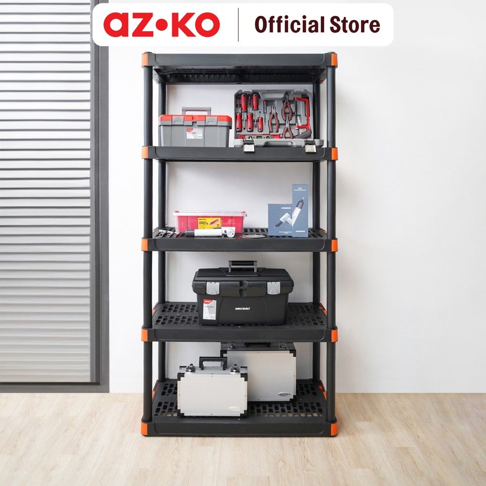 Jual AZKO Tactix Rak Penyimpanan Perkakas 5 Tingkat - Hitam/Oranye ...