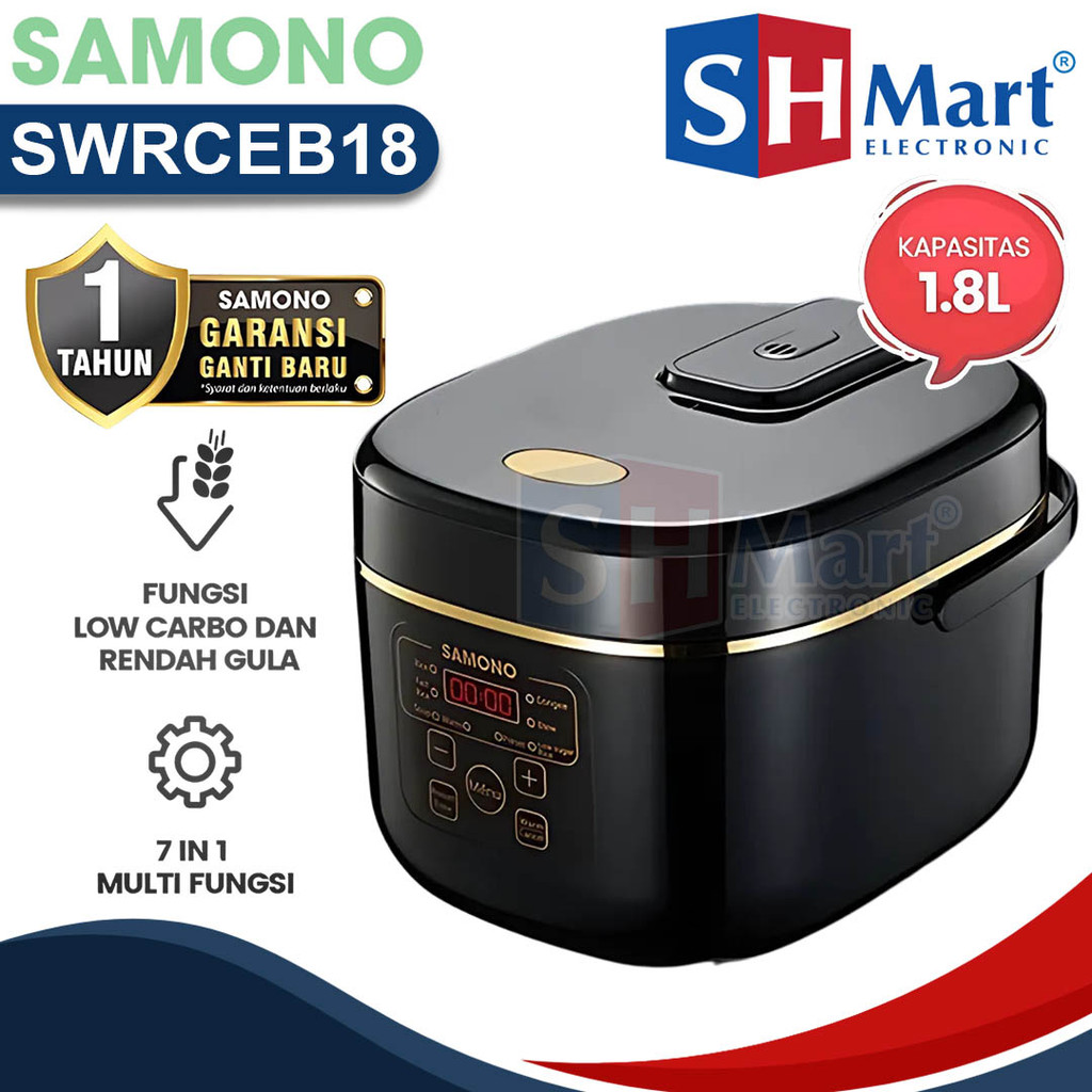 Jual RICE COOKER SAMONO 1,8 LITER SW-RCEB18 LOW CARBO RENDAH GULA ...