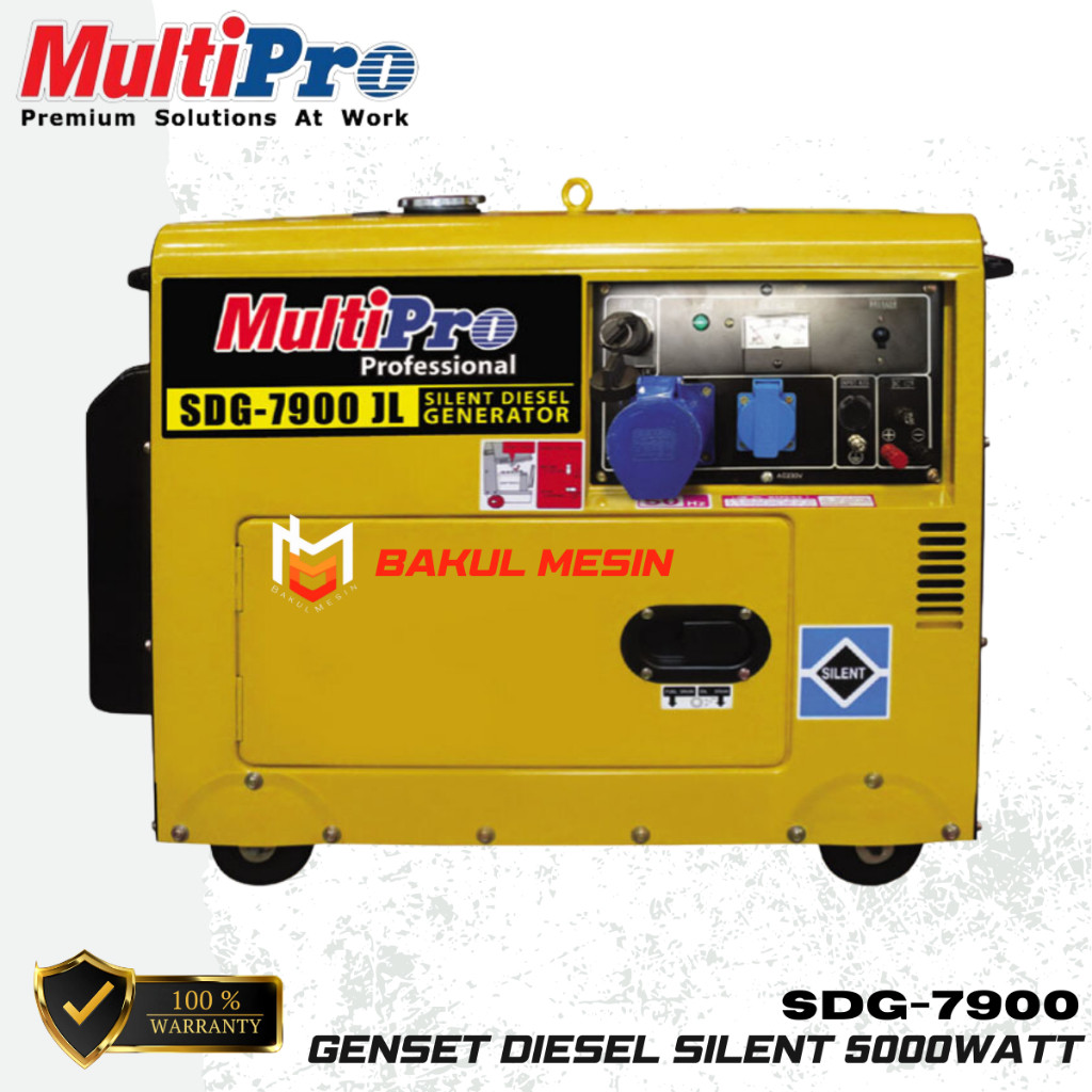 Jual MULTIPRO SDG7900 Genset diesel silent 5000watt Generator SDG 7900 ...