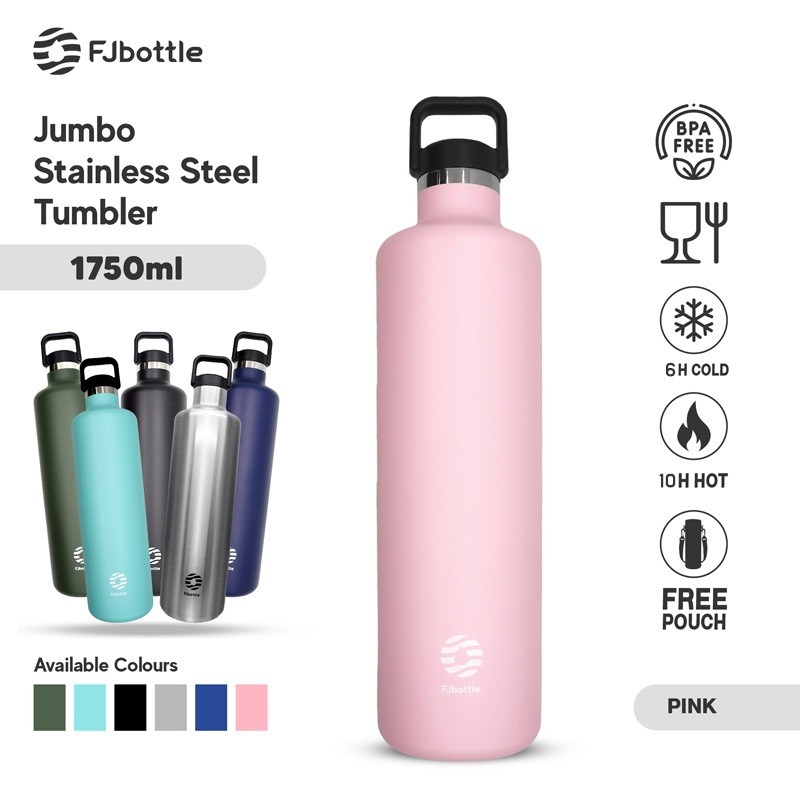 Jual FJbottle - Botol Minum Tumbler Olahraga Stainless Steel 1750ML ...