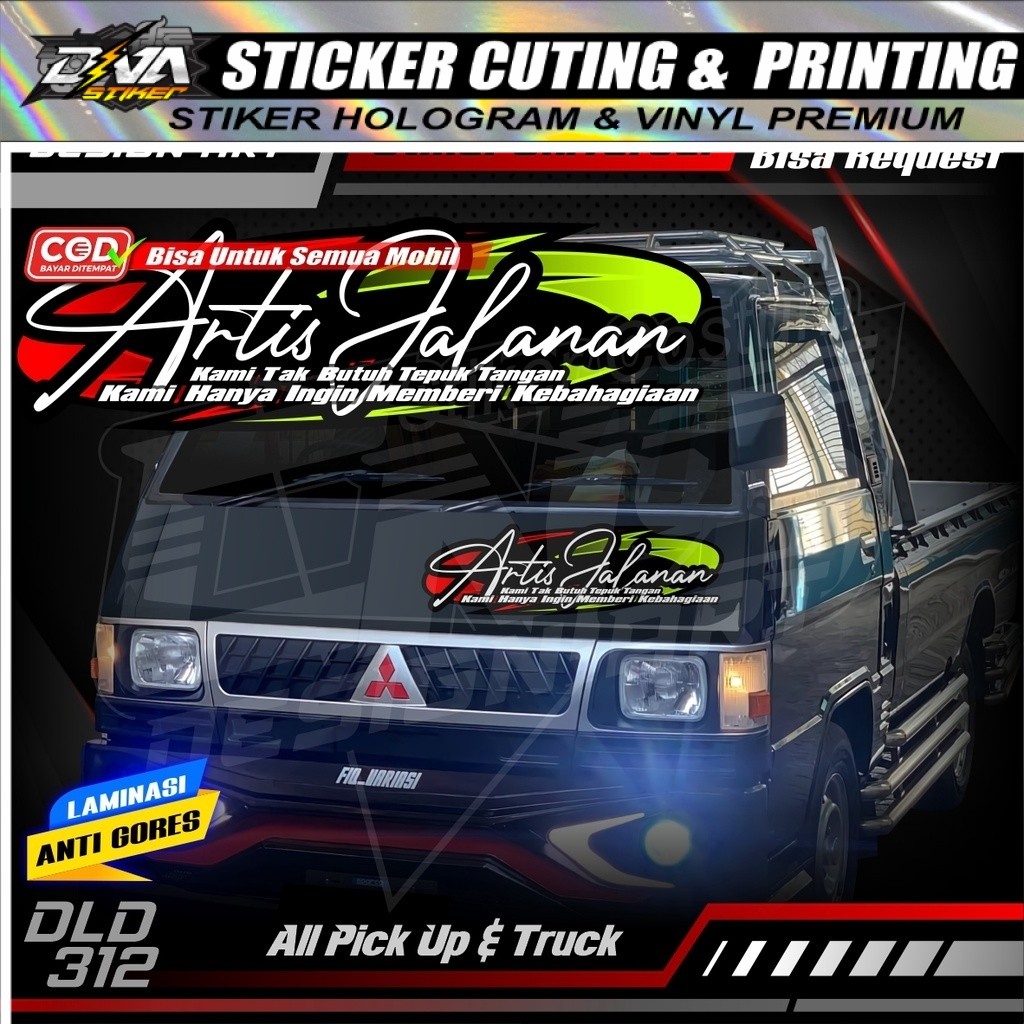 Jual Stiker Decal Variasi Simple Motif ARTIS JALANAN Bisa Untuk Kabin ...