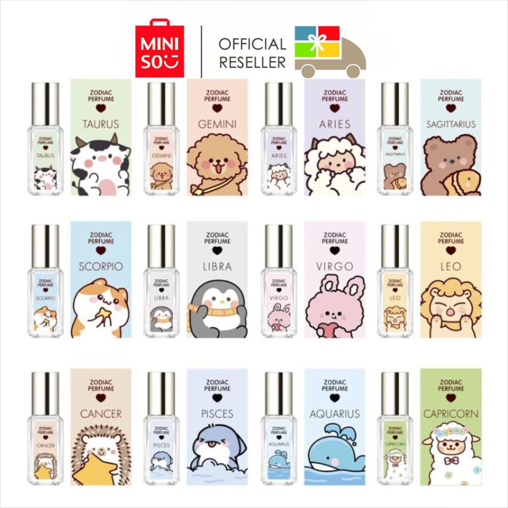 MINISO Parfum Wanita Pria Seris Zodiac 10ml EDT