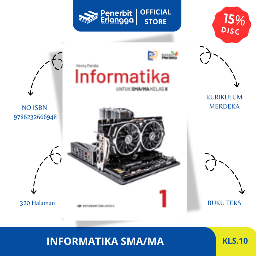 Jual Informatika Sma/Ma Kelas 10 - Kurikulum Merdeka - Erlangga ...