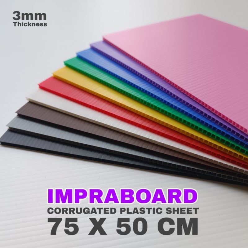 Jual Infraboard Impraboard 3mm 75x50 cm / 50x75 cm / 75 x 50 cm PP ...