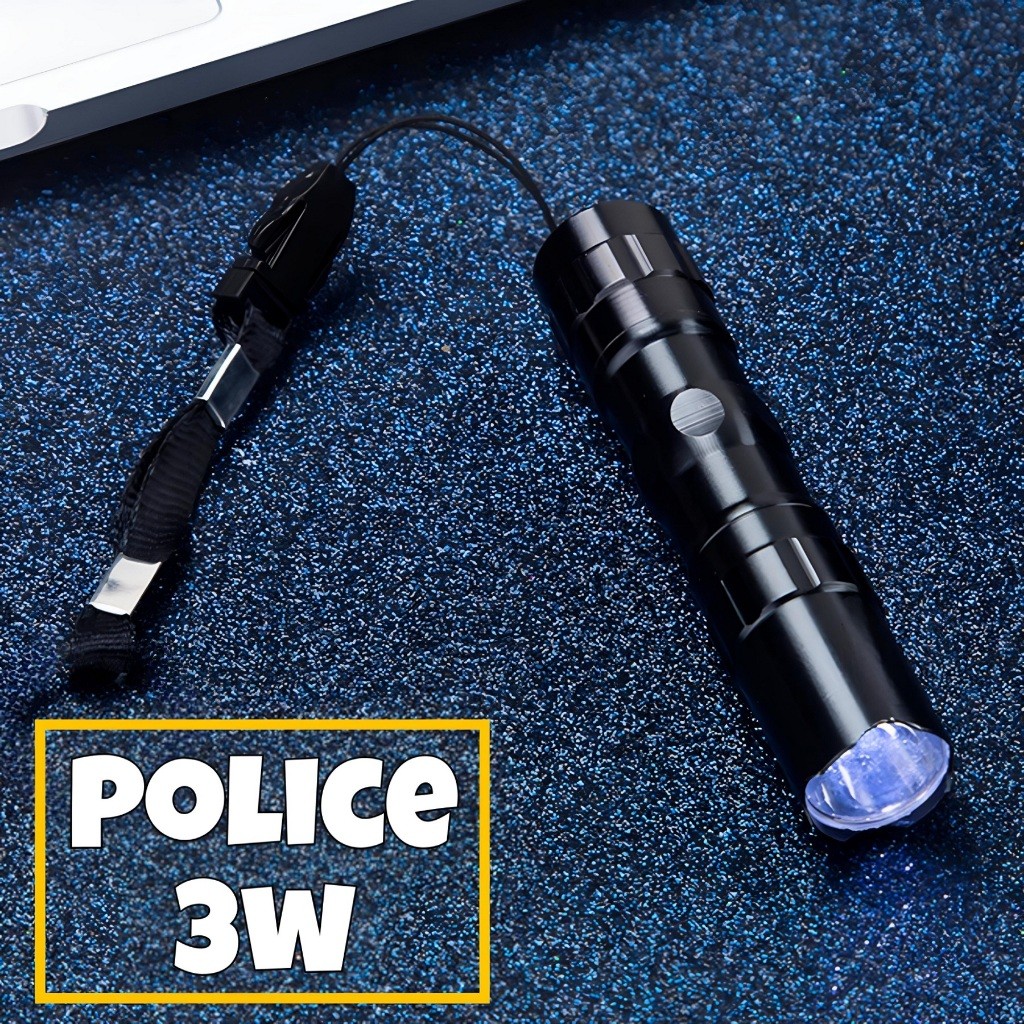 Jual Senter Police 3w Mini Senter Swat Police Senter Mini 3 Watt Murah ...