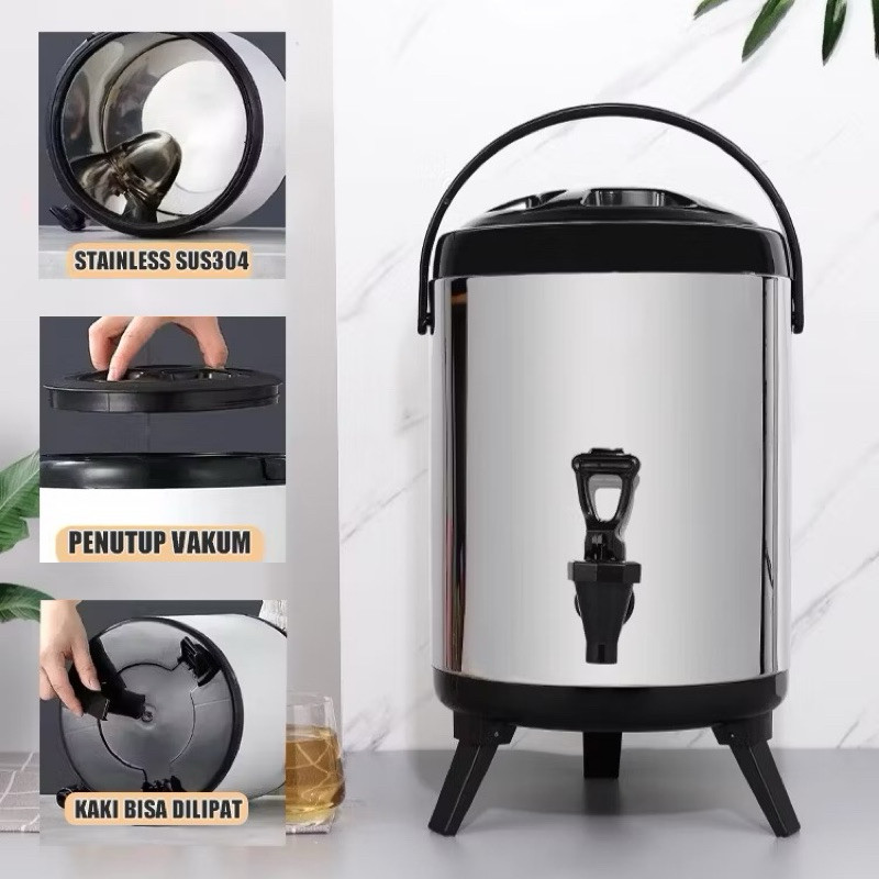 Jual (PAP) Dispenser Air Milk Tea 12 liter Termos Milk Tea Dispenser ...