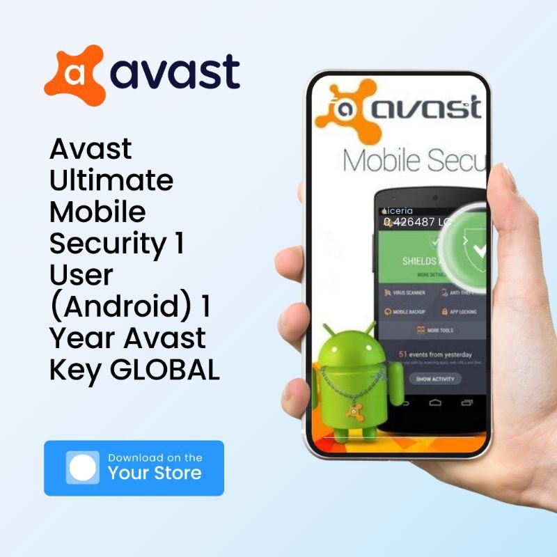 Jual Avast Ultimate Mobile Security 1 Tahun 1 device Original Key ...